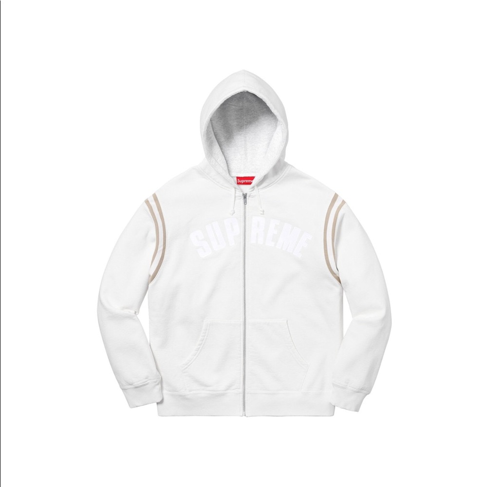 Supreme jet sleeve zip up hoodie